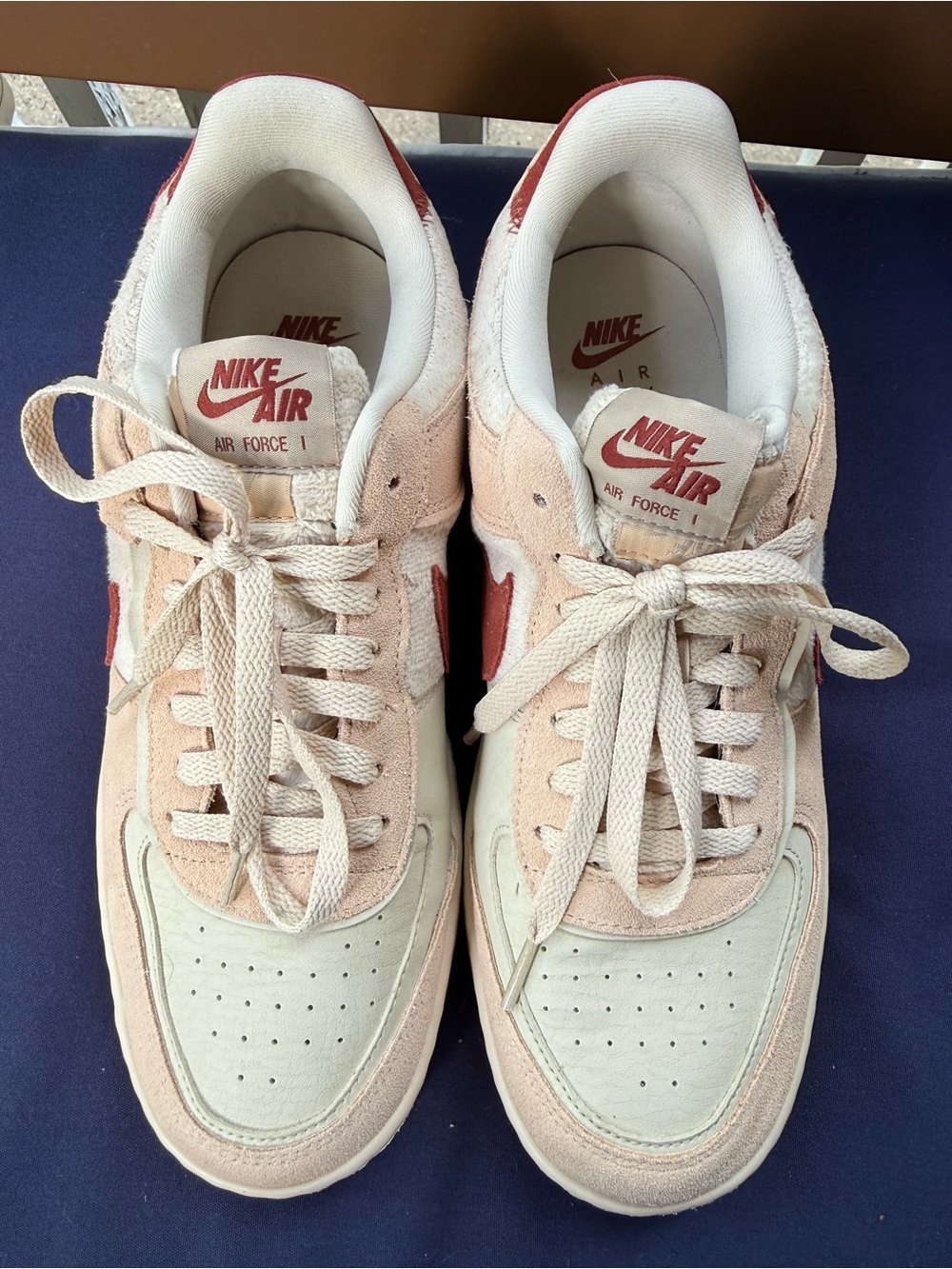 Nike Air Force 1 Women’s Sneakers in Beige, Pink, Red